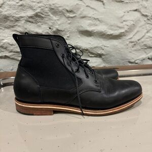 Helm - black leather boots - size 10 (like 10.5/11)
